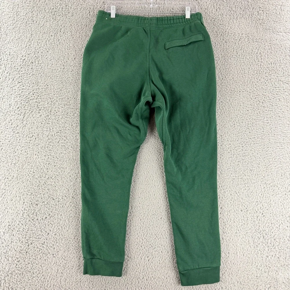 Nike Club Fleece Joggers Mens L Green Drawstring Sweatpants 716830-341 Cotton